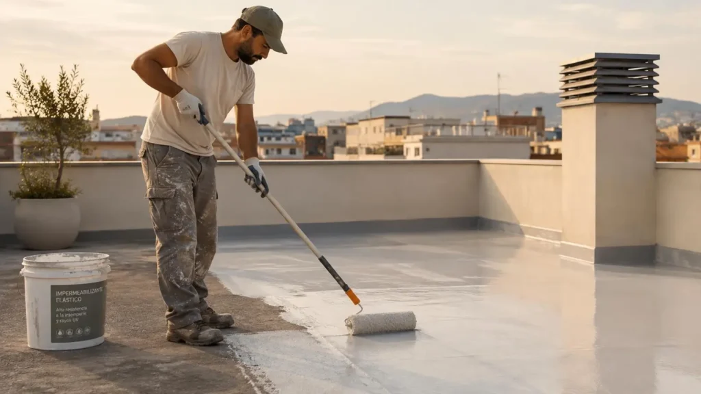 Cómo impermeabilizar una terraza con pintura elástica